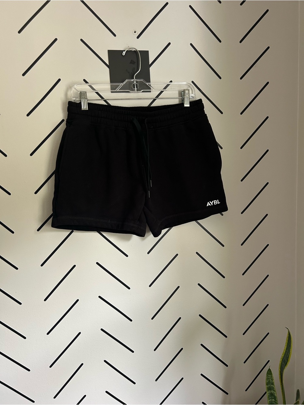 Aybl black 4.5” sweat shorts